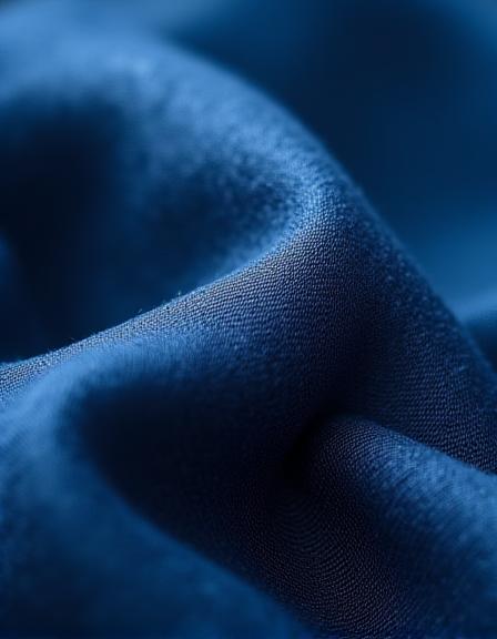 Sciarpa in seta tinta con Indaco naturale azzurro profondo