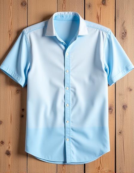 Camicia in cotone mistic blue